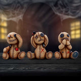 Three Wise Voodoo Doll Figurines