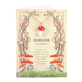 Toadstool Charm Necklace Greeting Card