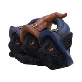 Trio of Mischief Witch Cats Figurine