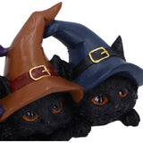 Trio of Mischief Witch Cats Figurine