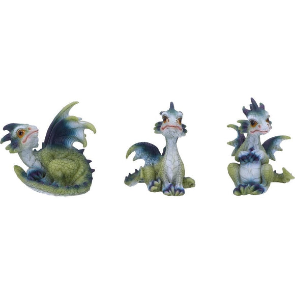 Triple Trouble Small Set of Three Dragon Ornaments
