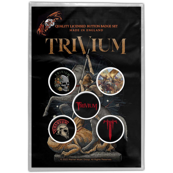 Trivium Button Badge Set: In The Court Of The Dragon