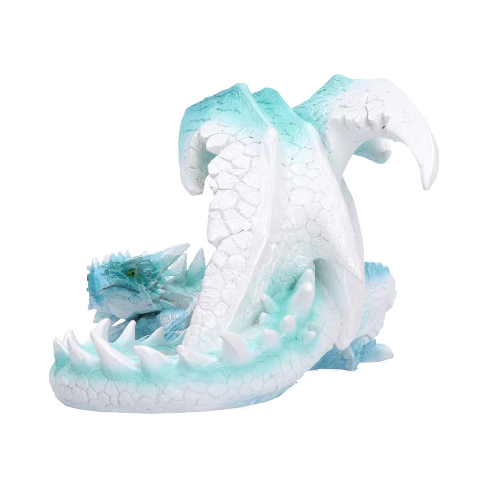 Tundra ice dragon figurine side view