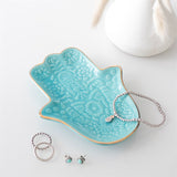 Turquoise Hamsa Jewellery Dish