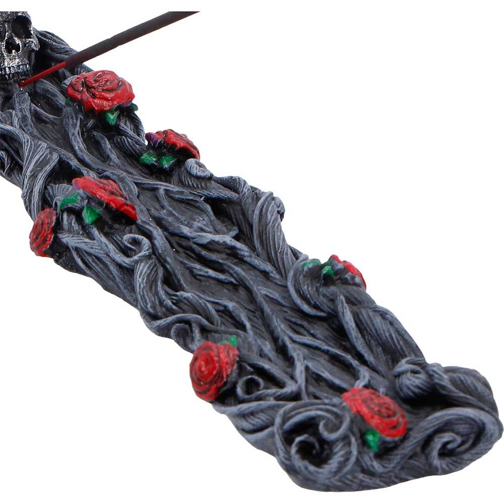 Twilight Bloom raven and rose incense stick burner