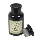 Deadly Nightshade Apothecary Bottle Candle