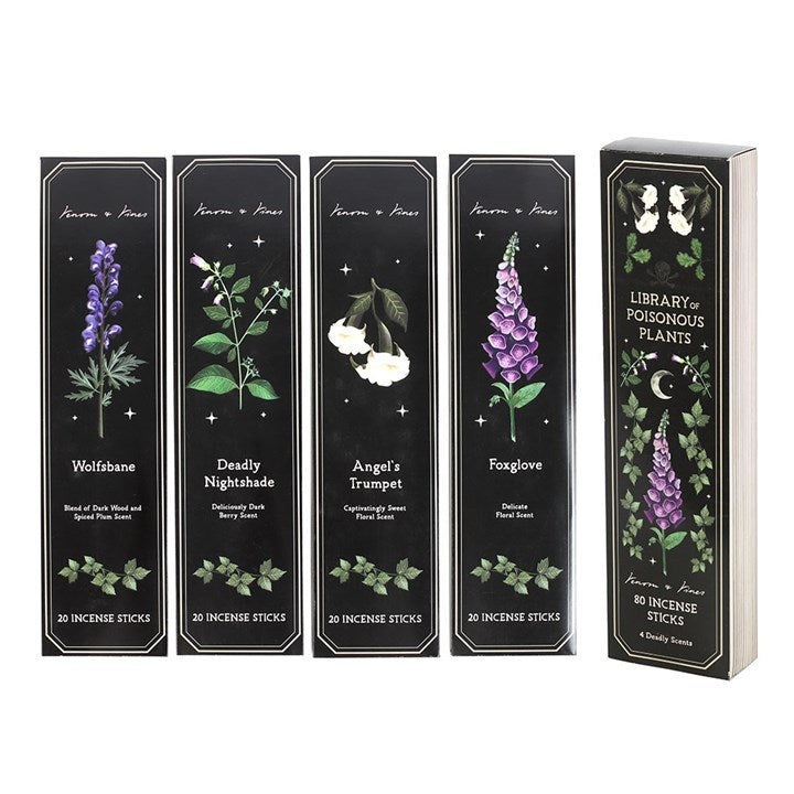 Set of 4 Poisonous Plants Incense Sticks