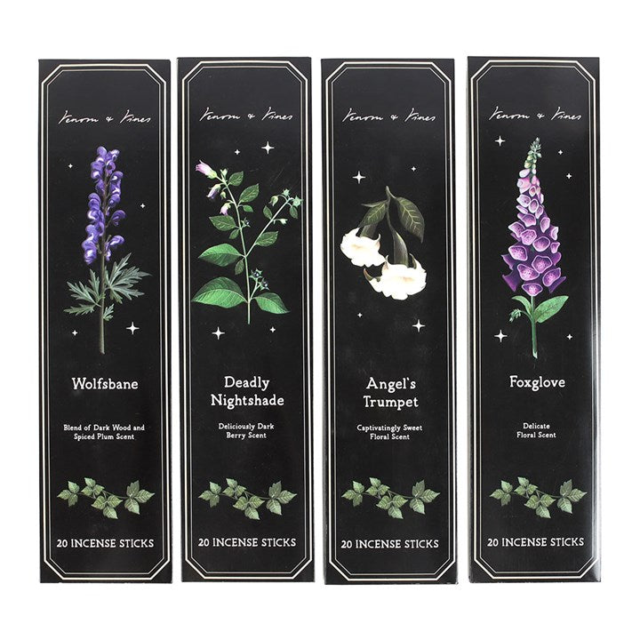 Set of 4 Poisonous Plants Incense Sticks
