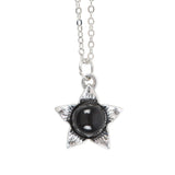 Deadly Nightshade Black Obsidian Necklace & Greetings Card