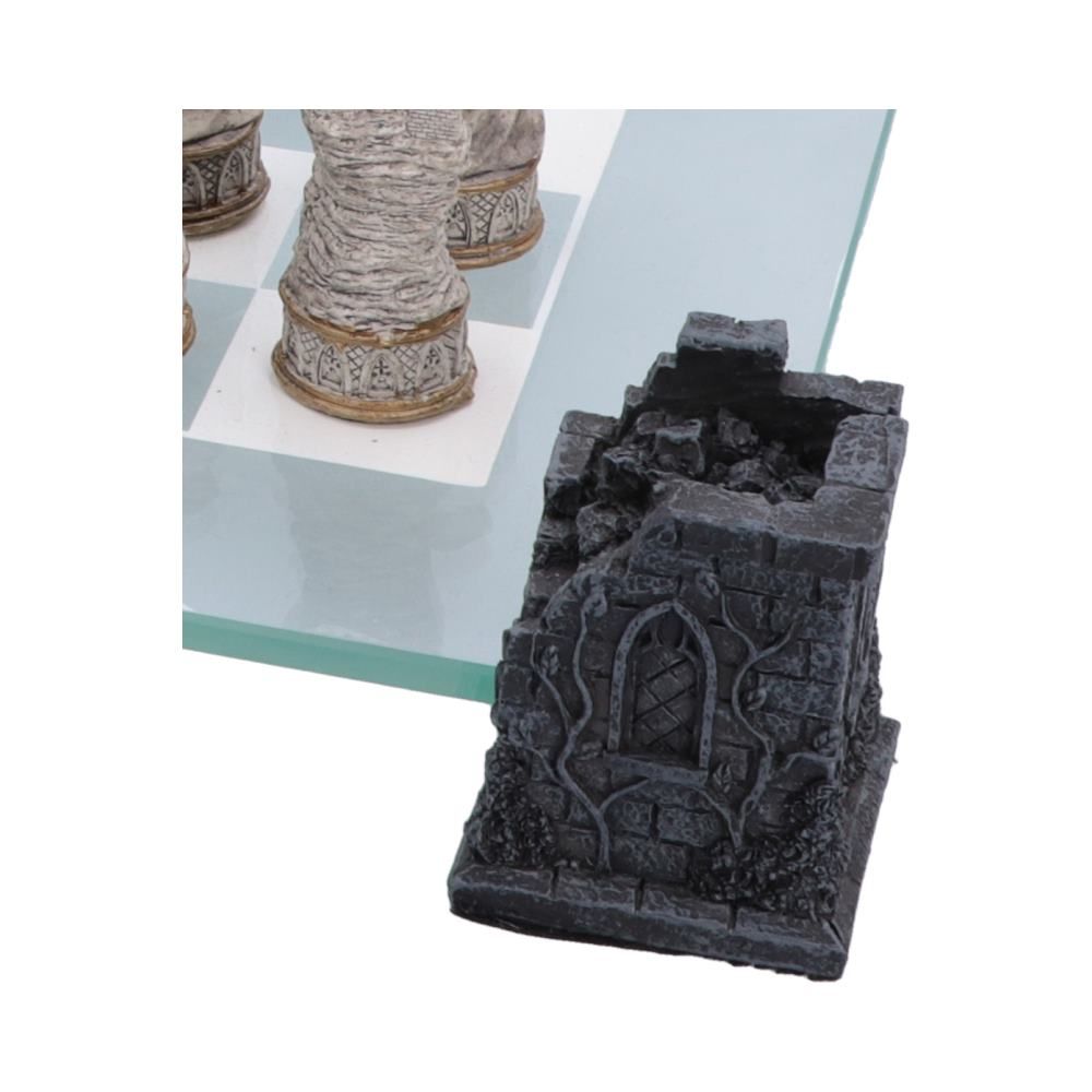 Vampire and Werewolf chess set corner tower detail