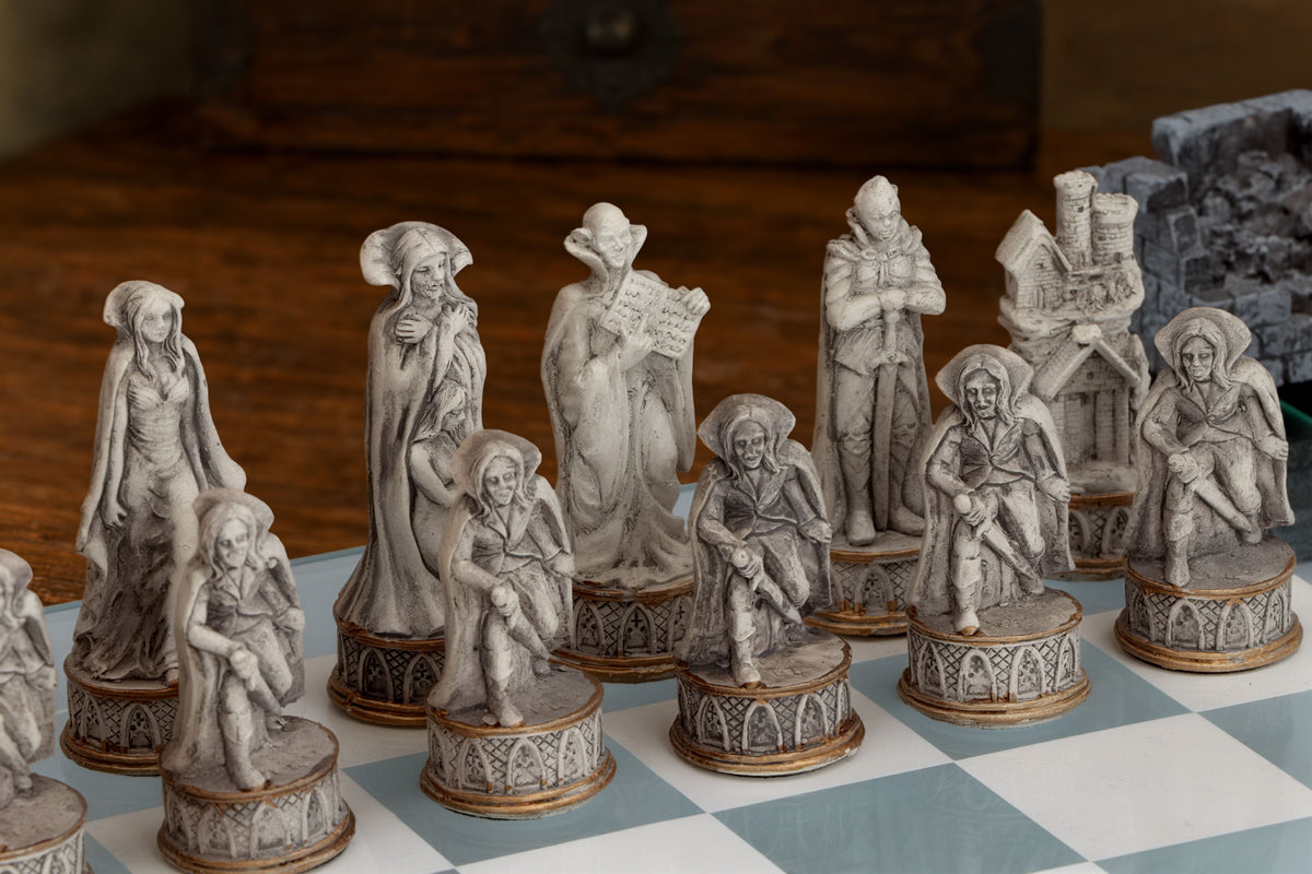 Vampire chess pieces detail