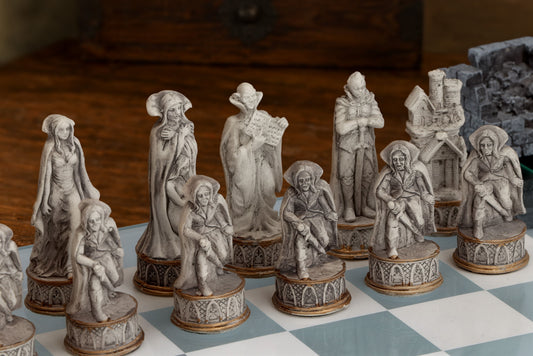 Vampire chess pieces detail