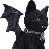 Vampuss Black Bat Cat Figurine