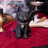 Vampuss Black Bat Cat Figurine