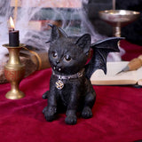 Vampuss Black Bat Cat Figurine