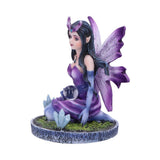 Violet Purple Crystal Fairy Figurine