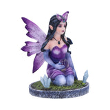Violet Purple Crystal Fairy Figurine