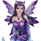Violet Purple Crystal Fairy Figurine