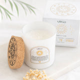 Virgo Sandalwood & Patchouli Quartz Crystal Candle