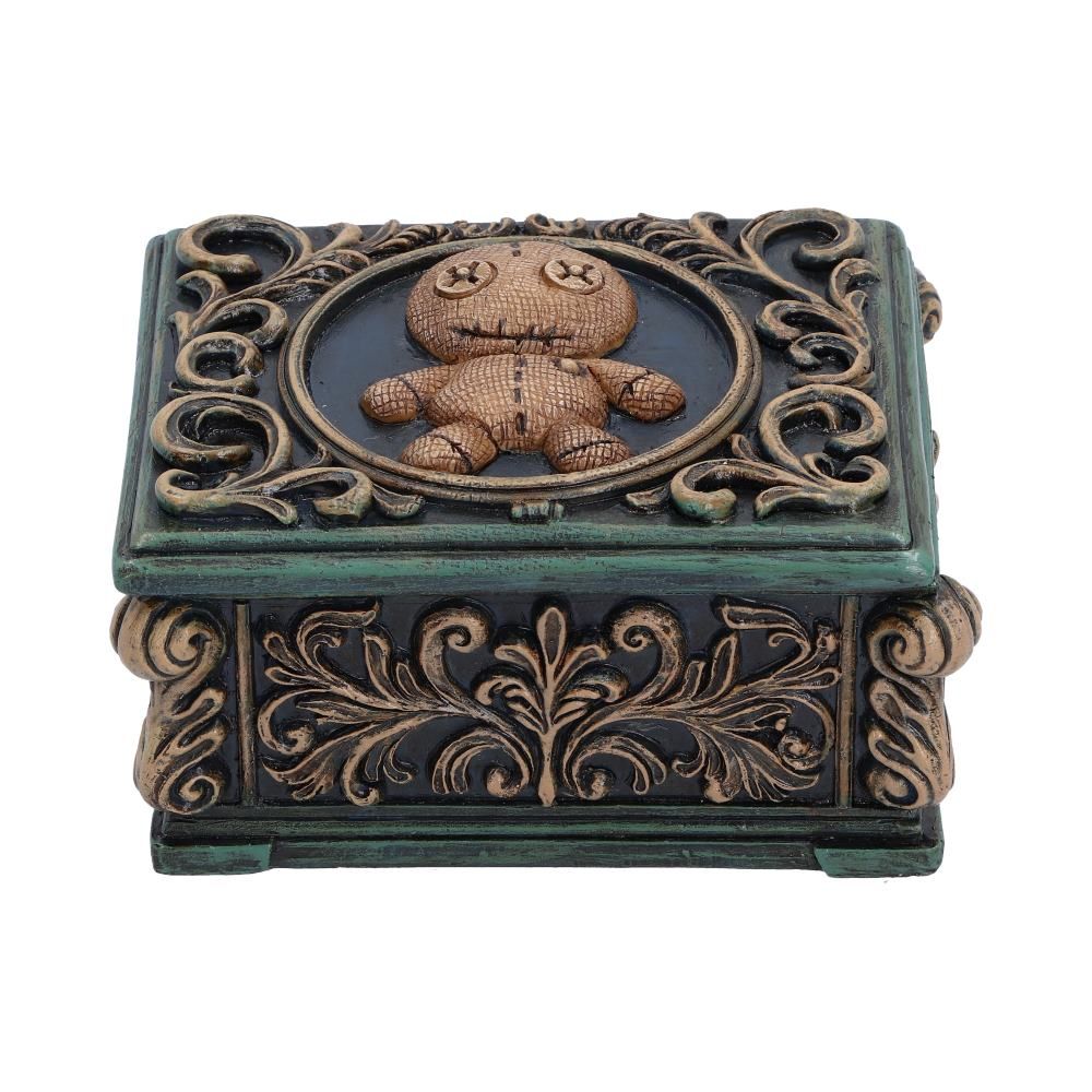 Voodoo Doll Trinket Box with gothic detailing