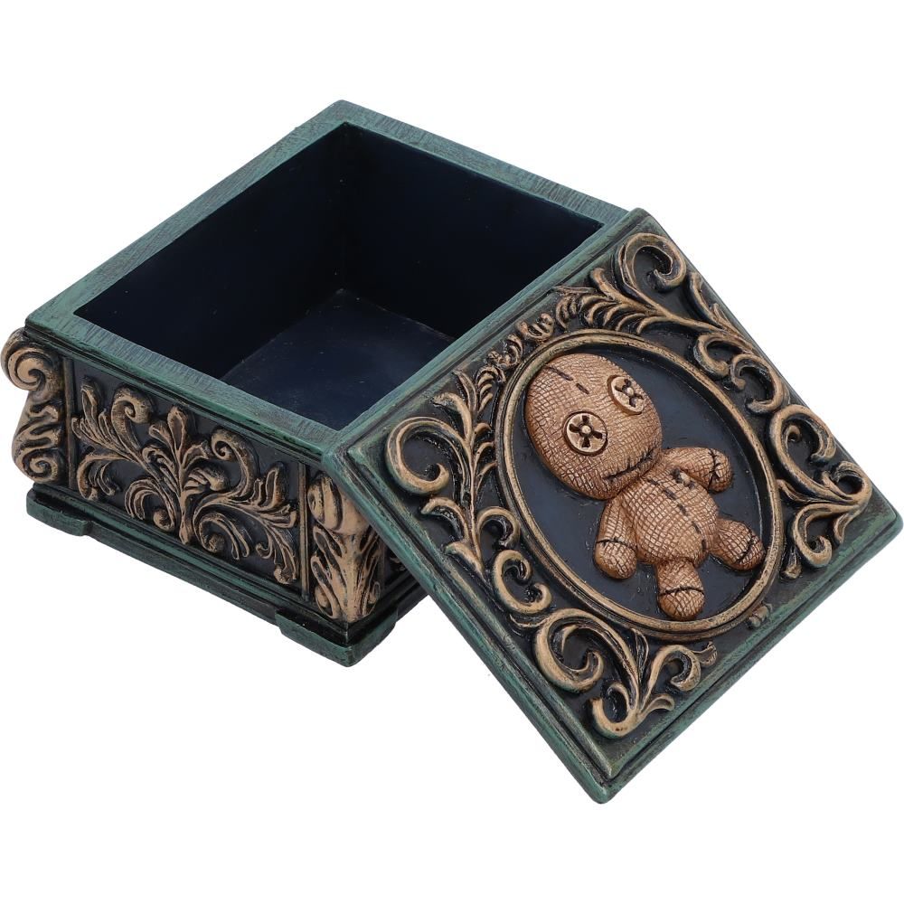 Open Voodoo Trinket Box with removable lid