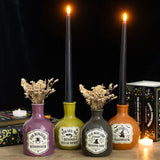 Set of 4 Potion Bottle Vases & Candle Holders