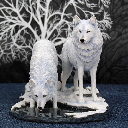 Warriors of Winter Wolf Figurine by Lisa Parker