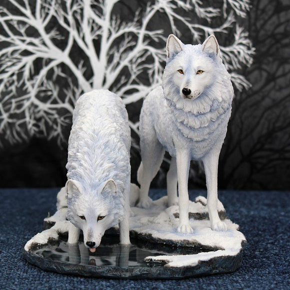 Warriors of Winter Wolf Figurine by Lisa Parker