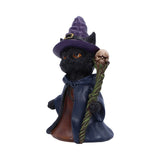 Whiskered Wizard Black Cat Figurine