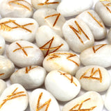 White Agate Rune Stones