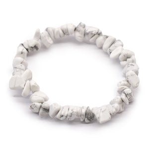 White Jasper Crystal Chip Bracelet