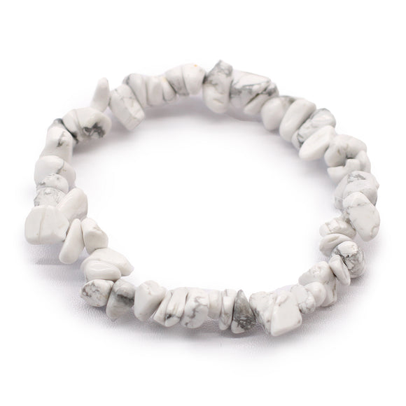 White Jasper Crystal Chip Bracelet