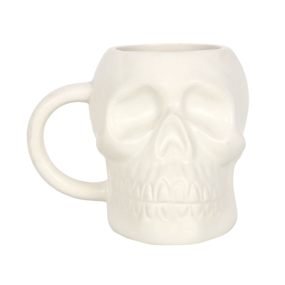 White Skull Shaped Mug