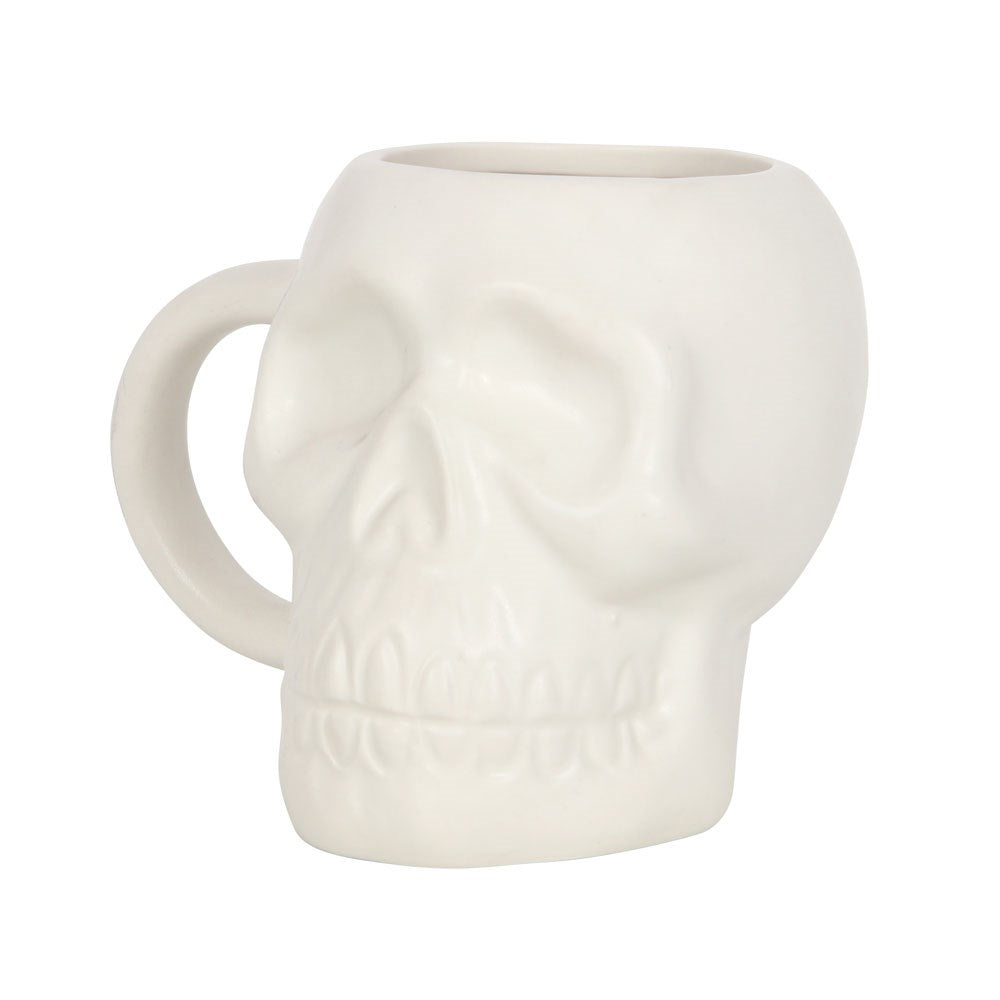 White Skull Shaped Mug