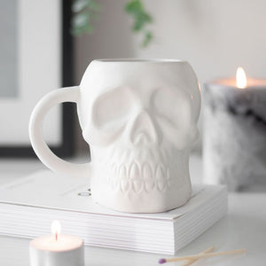 White Skull Shaped Mug