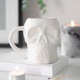 White Skull Shaped Mug