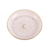 White Astrology Wheel Trinket Dish