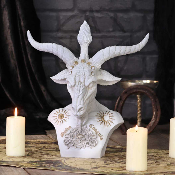 White Baphomet Bust