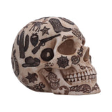 Three-quarter view of Lone Ranger skull ornament