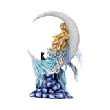 Wind Moon Fairy & Cat Figurine