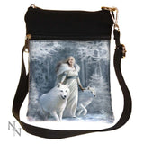 Winter Guardians Wolf Shoulder Bag by Anne Stokes