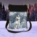 Winter Guardians Wolf Shoulder Bag by Anne Stokes
