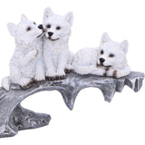 Winter Litter White Wolf Ornament