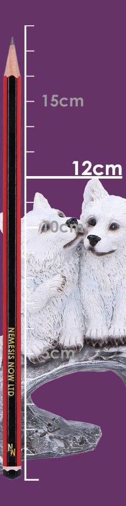 Winter Litter White Wolf Ornament