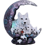 Winter Moon Wolf LED Ornament
