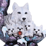 Winter Moon Wolf LED Ornament