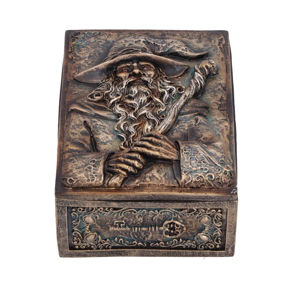 Wizard’s Hoard Trinket Box with sculpted wizard design