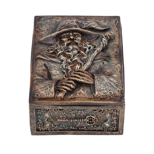 Wizard’s Hoard Trinket Box with sculpted wizard design