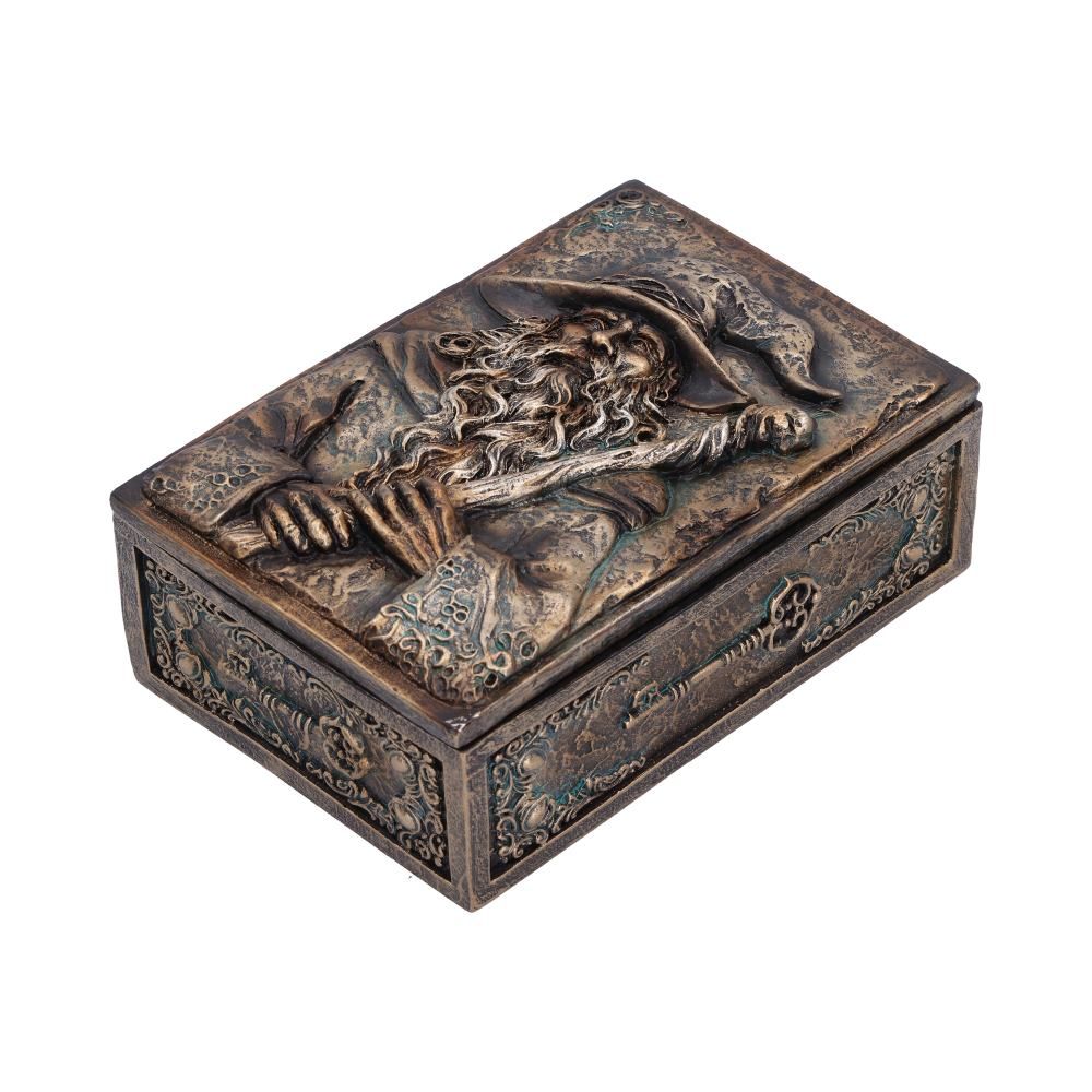 Wizard’s Hoard fantasy storage box side view