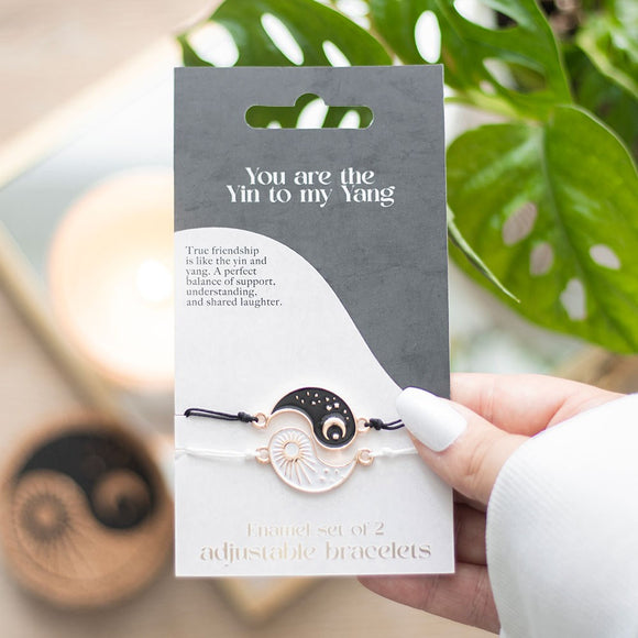 Yin Yang Best Friend Charm Bracelets